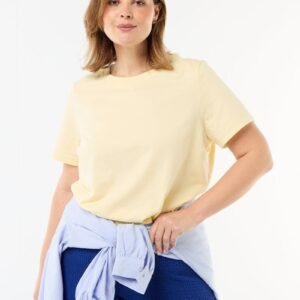 camiseta-de-punto-de-manga-corta-amarillo-clc08_21_hd1 تيشرت Camiseta de punto