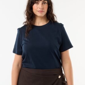 camiseta-de-punto-de-manga-corta-azul-clc08_18_hd1 تيشرت Camiseta de punto