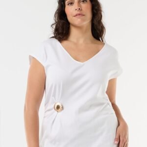 camiseta-drapeada-con-joya-dorada-blanco-gcx40_1_hd4 تيشرت Camiseta drapeada con joya