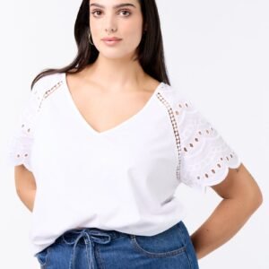 تيشرت Camiseta lisa bordados