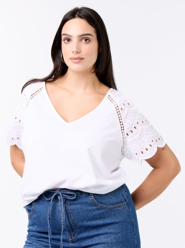 تيشرت Camiseta lisa bordados