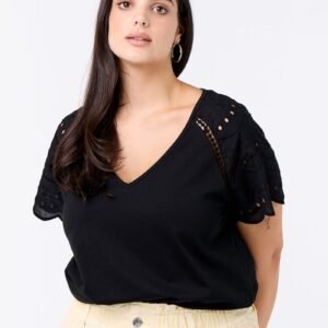 تيشرت Camiseta lisa bordados