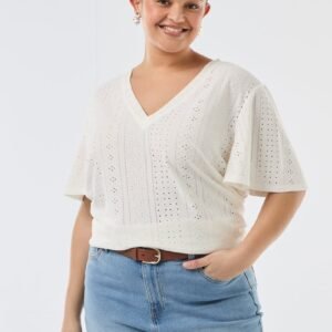camiseta-lisa-de-punto-calado-blanco-fsq33_1_hd1 تيشرت Camiseta lisa
