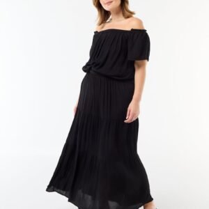 falda-midi-de-crepe-negro-fje38_2_hd1 تنورة Falda midi de crepé