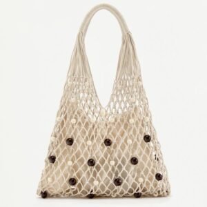 حقيبة Bolso saca macramé