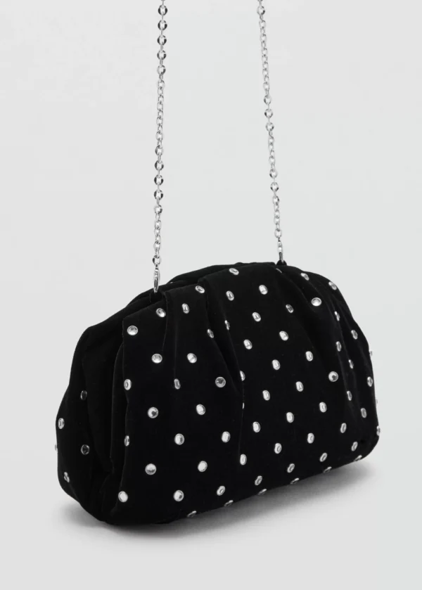 MANGO Bolso clutch strass