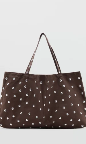 MANGO Bolso tachuelas